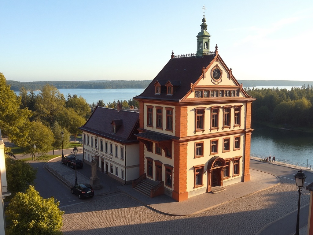 Ulica w Iławie z okresu transformacji, typowe polskie miasto na przełomie XX i XXI wieku