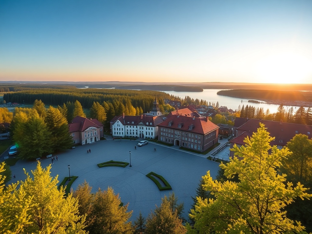 Malowniczy widok na Jezioro Iławskie z łodziami na wodzie i zielonymi brzegami.