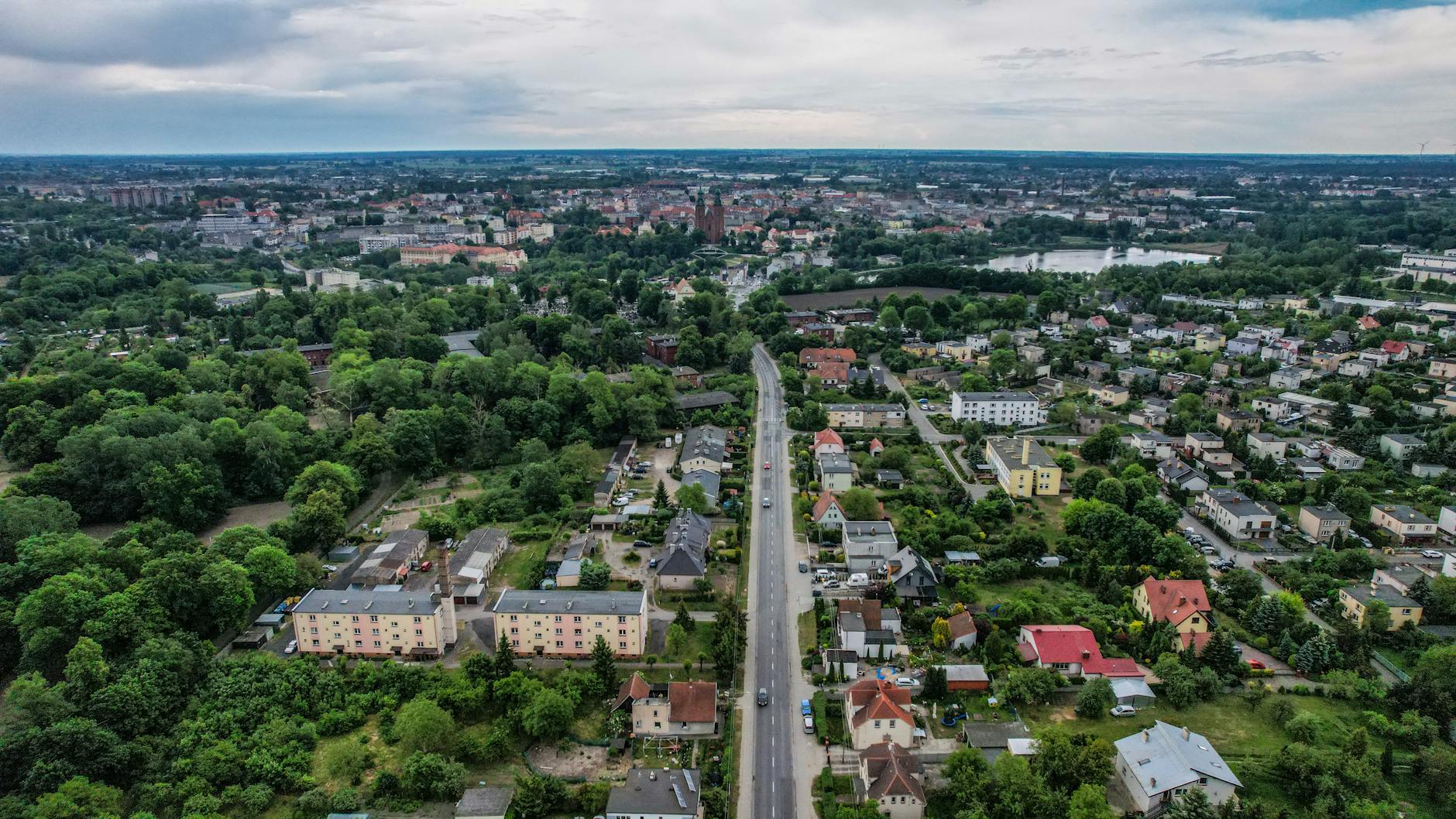 Mapa drogowa z zaznaczoną trasą inwestycji w Iławie, ilustrująca inwestycje drogowe Gminy Iława.
